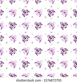 Vector damask seamless pattern element.blue-green tone
