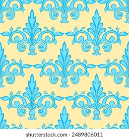 Vector damask seamless pattern. Luxury texture for wallpapers, textile, etc. 