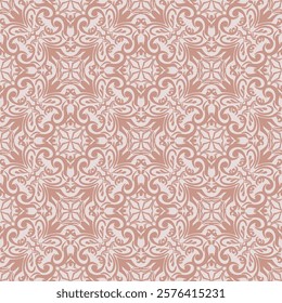 Vector damask seamless pattern with Ornamental Motifs for Decor Design.