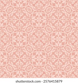 Vector damask seamless pattern with Ornamental Motifs for Decor Design.