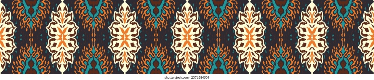 Vector damask seamless pattern. Victorian style Wallpaper. Tribal ethnic vector textures. Seamless pattern in Aztec style. Folk embroidery. Indian, Mexican rug. African carpet. Hand drawn, not AI
