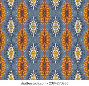 Vector damask seamless pattern. Victorian style Wallpaper. Tribal ethnic vector textures. Seamless pattern in Aztec style. Folk embroidery. Indian, Scandinavian, Gypsy, Mexican rug. African carpet.