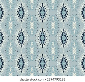 Vector damask seamless pattern. Victorian style Wallpaper. Tribal ethnic vector textures. Seamless pattern in Aztec style. Folk embroidery. Indian, Scandinavian, Gypsy, Mexican rug. African carpet.