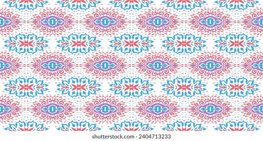 Vector damask seamless pattern. Victorian style Wallpaper. Tribal ethnic vector textures. Seamless pattern in Aztec style. Folk embroidery. Indian, Mexican rug. African carpet. Hand drawn, not AI