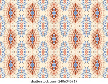 Vector damask seamless pattern. Victorian style Wallpaper. Tribal ethnic vector textures. Seamless pattern in Aztec style. Folk embroidery. Indian, Mexican rug. African carpet. Hand drawn, not AI