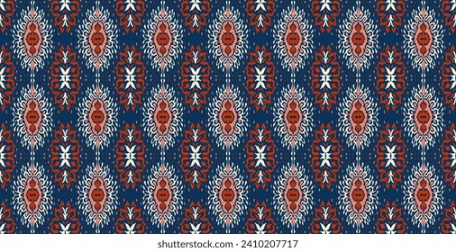 Vector damask seamless pattern. Victorian style Wallpaper. Tribal ethnic vector textures. Seamless pattern in Aztec style. Folk embroidery. Indian, Mexican rug. African carpet. Hand drawn, not AI