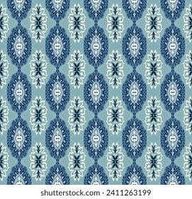 Vector damask seamless pattern. Victorian style Wallpaper. Tribal ethnic vector textures. Seamless pattern in Aztec style. Folk embroidery. Indian, Scandinavian, Gypsy, Mexican rug. African carpet.