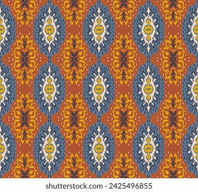 Vector damask seamless pattern. Victorian style Wallpaper. Tribal ethnic vector textures. Seamless pattern in Aztec style. Folk embroidery. Indian, Scandinavian, Gypsy, Mexican rug. African carpet.