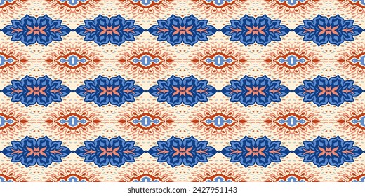 Vector damask seamless pattern. Victorian style Wallpaper. Tribal ethnic vector textures. Seamless pattern in Aztec style. Folk embroidery. Indian, Mexican rug. African carpet. Hand drawn, not AI