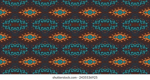 Vector damask seamless pattern. Victorian style Wallpaper. Tribal ethnic vector textures. Seamless pattern in Aztec style. Folk embroidery. Indian, Mexican rug. African carpet. Hand drawn, not AI