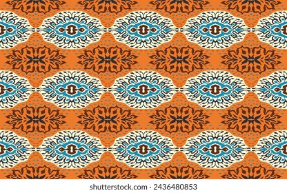 Vector damask seamless pattern. Victorian style Wallpaper. Tribal ethnic vector textures. Seamless pattern in Aztec style. Folk embroidery. Indian, Mexican rug. African carpet. Hand drawn, not AI