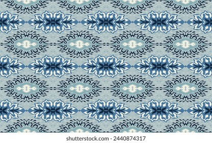 Vector damask seamless pattern. Victorian style Wallpaper. Tribal ethnic vector textures. Seamless pattern in Aztec style. Folk embroidery. Indian, Scandinavian, Gypsy, Mexican rug. African carpet.