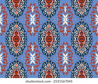 Vector damask seamless pattern. Victorian style Wallpaper. Tribal ethnic vector textures. Seamless pattern in Aztec style. Folk embroidery. Indian, Scandinavian, Gypsy, Mexican rug. African carpet.