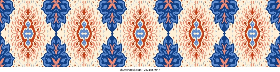 Vector damask seamless pattern. Victorian style Wallpaper. Tribal ethnic vector textures. Seamless pattern in Aztec style. Folk embroidery. Indian, Scandinavian, Gypsy, Mexican rug. African carpet.