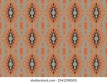 Vector damask seamless pattern. Victorian style Wallpaper. Tribal ethnic vector textures. Seamless pattern in Aztec style. Folk embroidery. Indian, Mexican rug. African carpet. Hand drawn, not AI