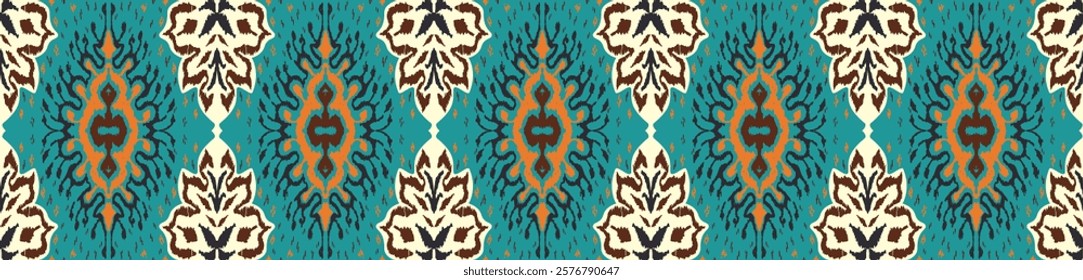 Vector damask seamless pattern. Victorian style Wallpaper. Tribal ethnic vector textures. Seamless pattern in Aztec style. Folk embroidery. Indian, Mexican rug. African carpet. Hand drawn, not AI