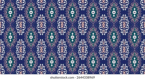 Vector damask seamless pattern. Victorian style Wallpaper. Tribal ethnic vector textures. Seamless pattern in Aztec style. Folk embroidery. Indian, Scandinavian, Gypsy, Mexican rug. African carpet.
