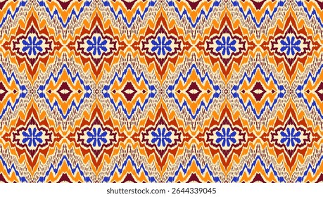 Vector damask seamless pattern. Victorian style Wallpaper. Tribal ethnic vector textures. Seamless pattern in Aztec style. Folk embroidery. Indian, Scandinavian, Gypsy, Mexican rug. African carpet.