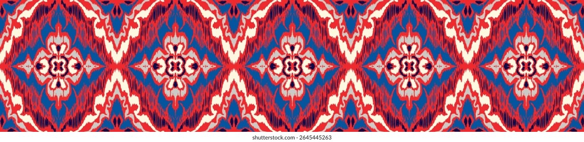 Vector damask seamless pattern. Victorian style Wallpaper. Tribal ethnic vector textures. Seamless pattern in Aztec style. Folk embroidery. Indian, Mexican rug. African carpet. Hand drawn, not AI