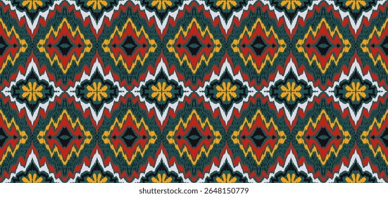 Vector damask seamless pattern. Victorian style Wallpaper. Tribal ethnic vector textures. Seamless pattern in Aztec style. Folk embroidery. Indian, Mexican rug. African carpet. Hand drawn, not AI