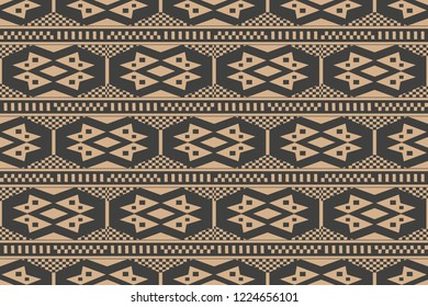 Vector damask seamless retro pattern background polygon geometry check cross frame line pixel mosaic. Elegant luxury brown tone design for wallpapers, backdrops and page fill.