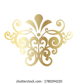 Vector damask vintage baroque ornament. Retro pattern antique style acanthus