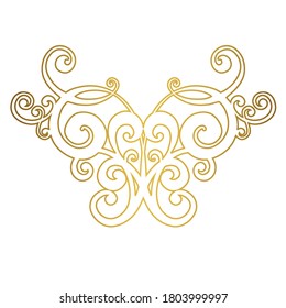 Vector damasco vintage adorno barroco. Patrón retro estilo antiguo acanthus