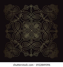 Vector damask vintage baroque ornament. Retro pattern antique style acanthus. Tile, wallpaper decor element.