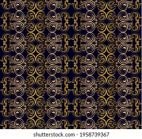 Vector damask vintage baroque scroll ornament swirl. Victorian monogram heraldic shield swirl.Retro floral leaf pattern border foliage antique  acanthus calligraphy engraved tattoo. Tile decor element