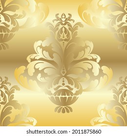 Vector damask vintage baroque scroll seamless ornament swirl. Victorian monogram heraldic shield swirl.Retro floral leaf pattern border foliage antique  acanthus calligraphy engraved tattoo. Tile
