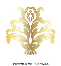 Vector damask vintage baroque scroll ornament swirl. Victorian monogram heraldic shield swirl.Retro floral leaf pattern border foliage antique  acanthus calligraphy engraved tattoo. Tile decor element