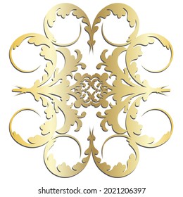 Vector damask vintage baroque scroll ornament swirl. Victorian monogram heraldic shield swirl.Retro floral leaf pattern border foliage antique  acanthus calligraphy engraved tattoo. Tile decor element