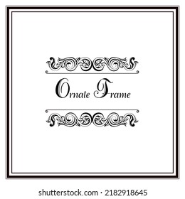 Vector damask vintage baroque scroll ornament swirl. Victorian monogram heraldic shield swirl.Retro floral leaf pattern border foliage antique  acanthus calligraphy engraved tattoo. Tile decor element