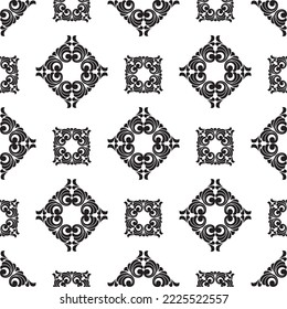 Vector damask vintage baroque scroll ornament swirl. Victorian monogram heraldic shield swirl. Retro floral leaf pattern border foliage antique  acanthus calligraphy engraved tattoo. seamless pattern