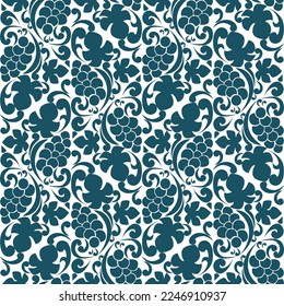Vector damask vintage baroque scroll ornament swirl. Victorian monogram heraldic shield swirl. Retro floral leaf pattern border foliage antique  acanthus calligraphy engraved tattoo. seamless pattern