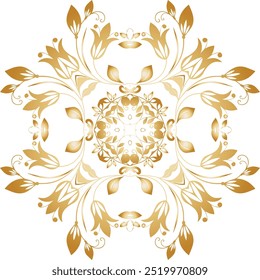 Vector damask vintage baroque scroll ornament swirl. Retro floral leaf pattern border foliage antique acanthus