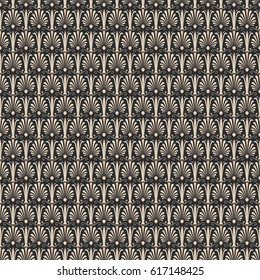 Vector damask vintage seamless pattern background.