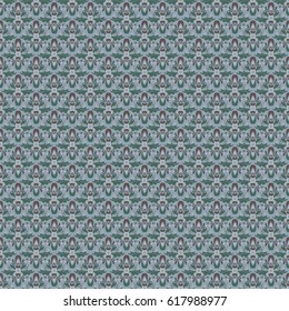 Vector damask vintage seamless pattern background.