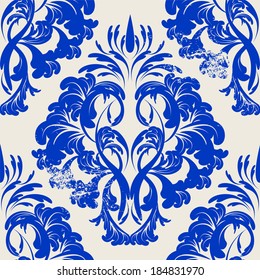 vector damask wallpaper. design elements. flower backdrop