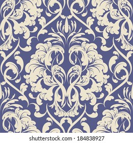 Vector Damask Wallpaper. Design Elements. Flower Backdrop 