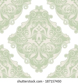 vector damask wallpaper. design elements. flower backdrop