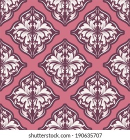 vector damask wallpaper. design elements. flower backdrop 