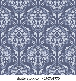 vector damask wallpaper. design elements. flower backdrop