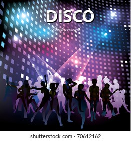 Vector Dance Club with People