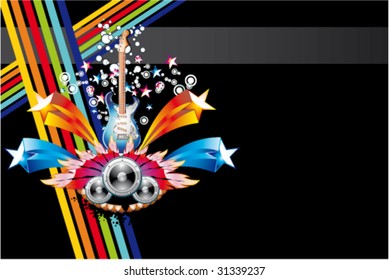 VECTOR Dance and Music Event Background for poster or brochure