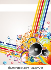 VECTOR Dance and Music Event Background for poster or brochure