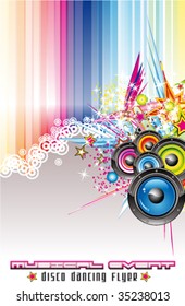 VECTOR Dance and Music Event Background for poster or flyers