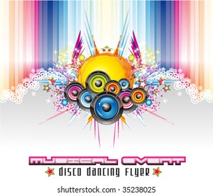 VECTOR Dance and Music Event Background for poster or flyers