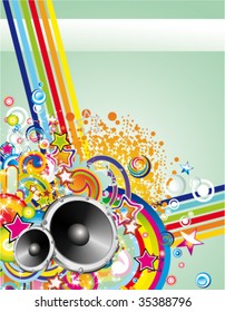 VECTOR Dance and Music Event Background for poster or flyers