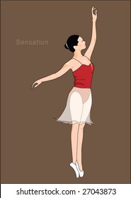 vector dancer illustration